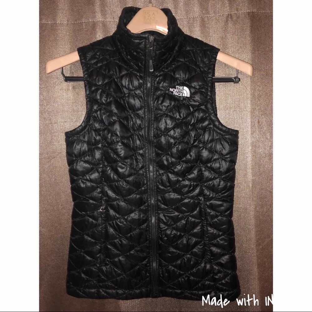 The North Face Thermoball Black Quilted Vest Sz XS